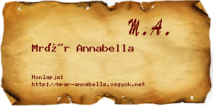 Mrár Annabella névjegykártya